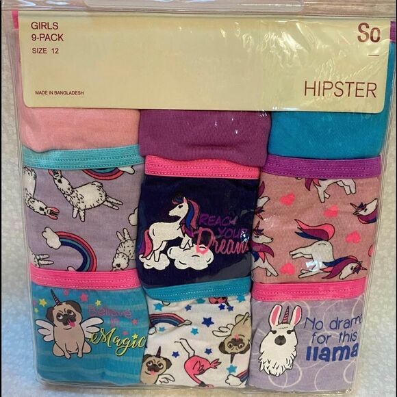 SO Girls 9-Pack Assorted with Hipsters - Picture 3 of 6